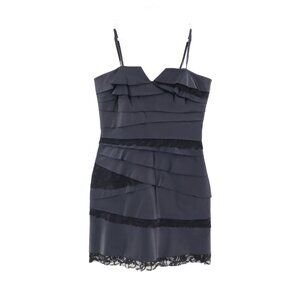 BCBGeneration Bandage Slip Dress Womens 2 Blue Homecoming Night out Party Event
